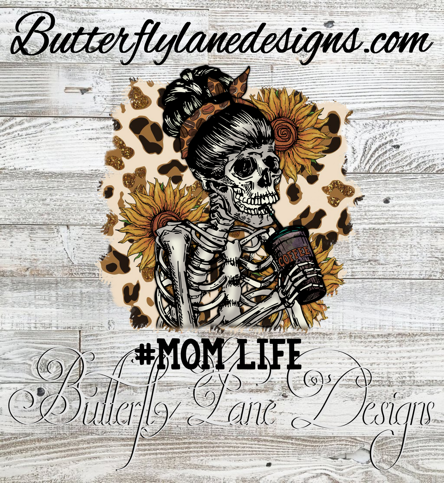 Mom Life skelly  :: Clear Decal or VCD