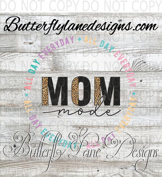 Mom mode-circle :: Clear Decal :: VC Decal