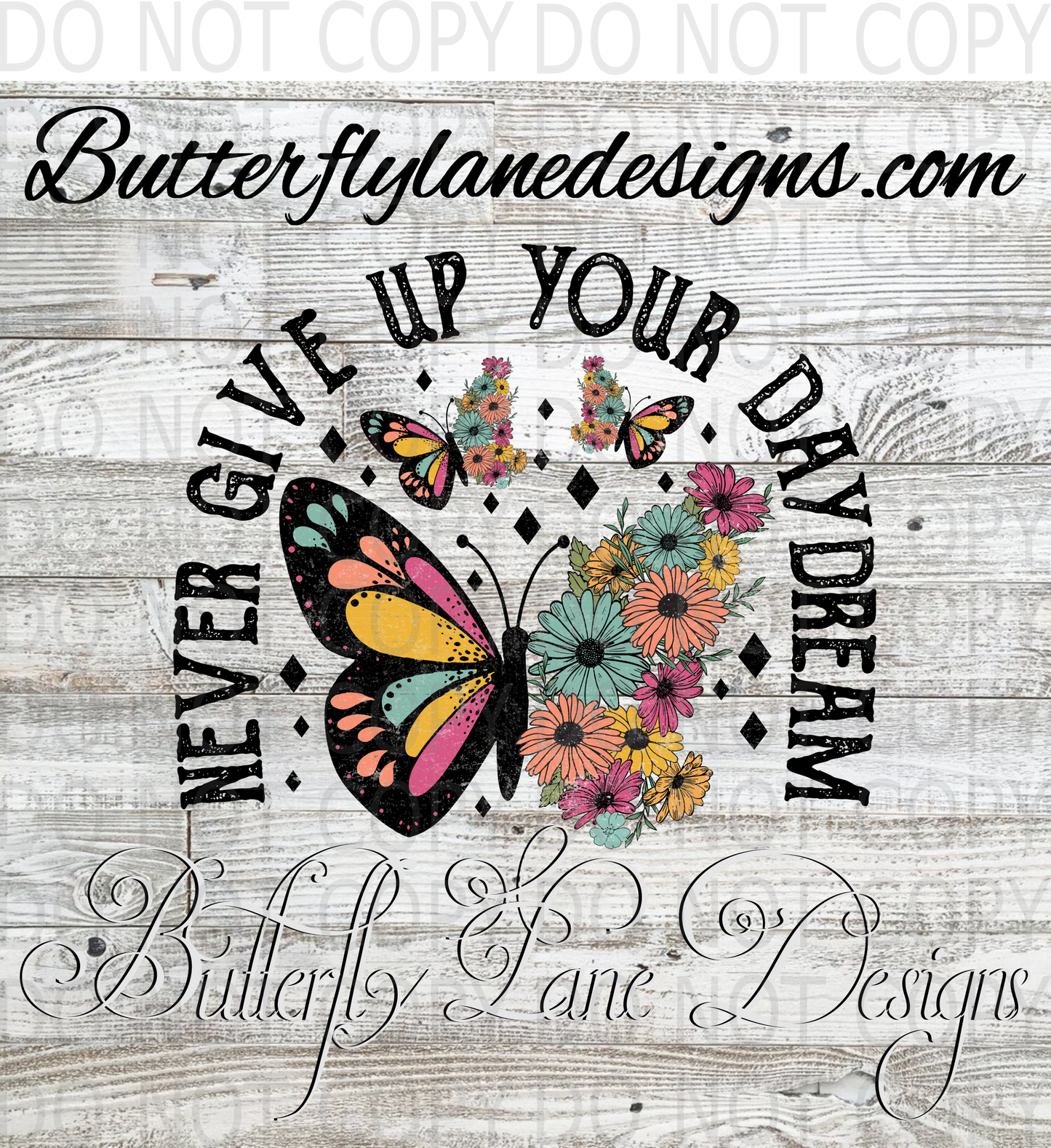 Never give up your day dream-vintage :: Clear Decal :: VC Decal