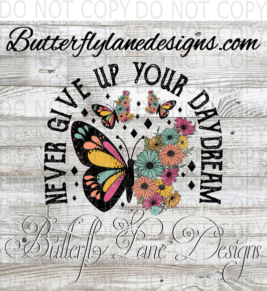 Never give up your day dream-vintage :: Clear Decal :: VC Decal