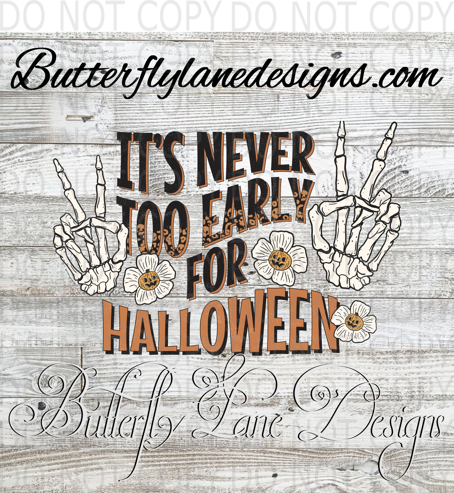Never too early for Halloween :: Clear Decal :: VC Decal