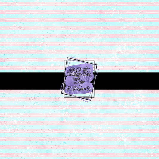 Pastel Blue & Pink stripes  PV 465 Patterned Vinyl