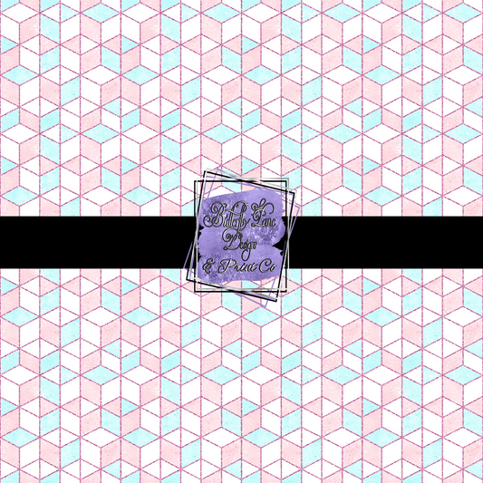Pastel Geometric shapes  PV 464  Patterned Vinyl