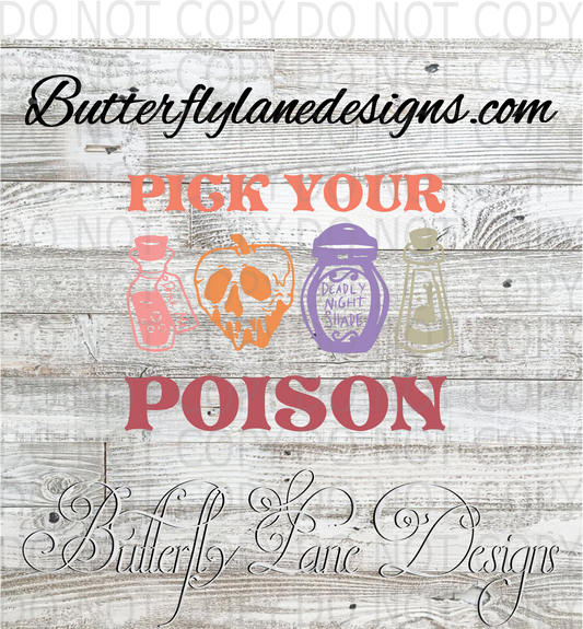 Pick your poison :: Clear Decal :: VC Decal