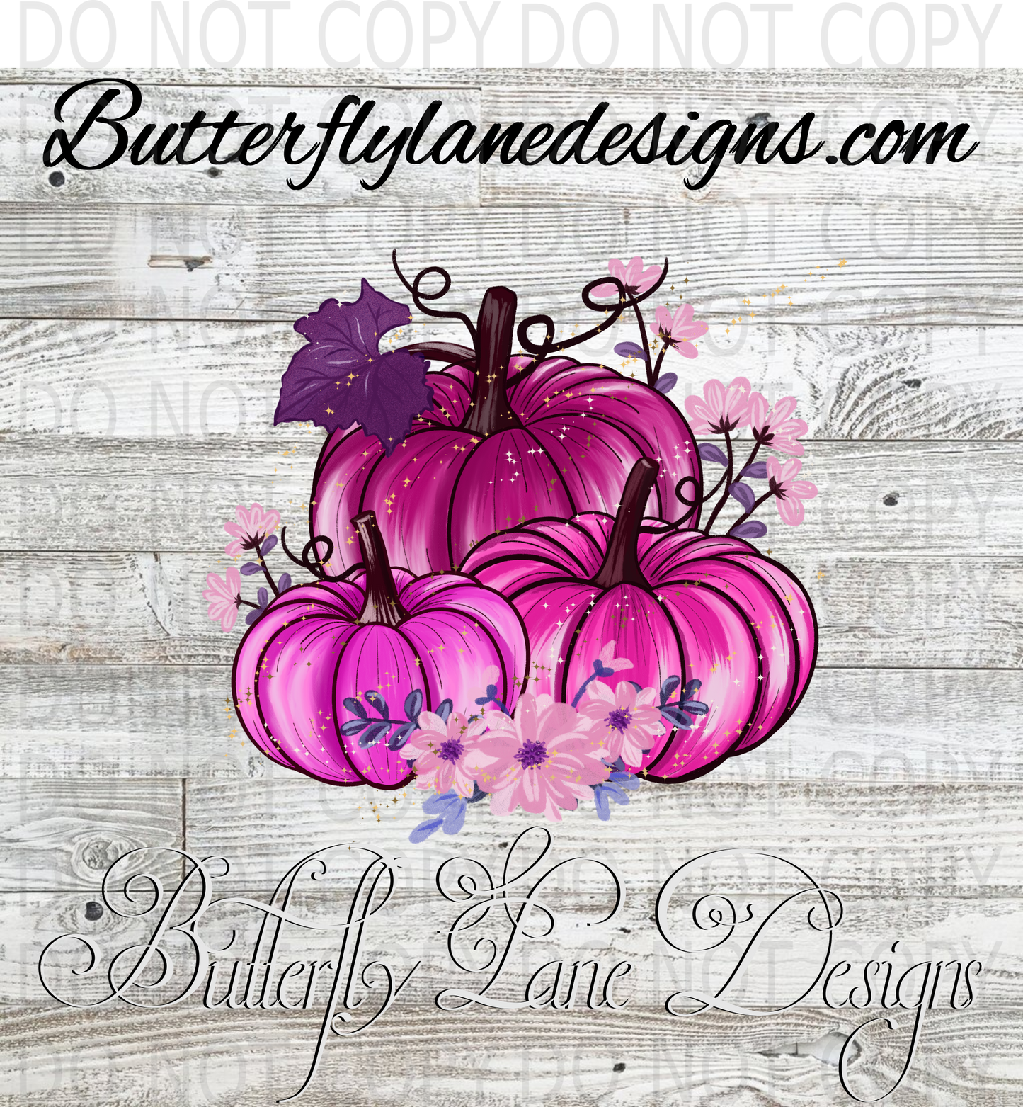 Pink Pumpkins: Clear Decal :: VC Decal