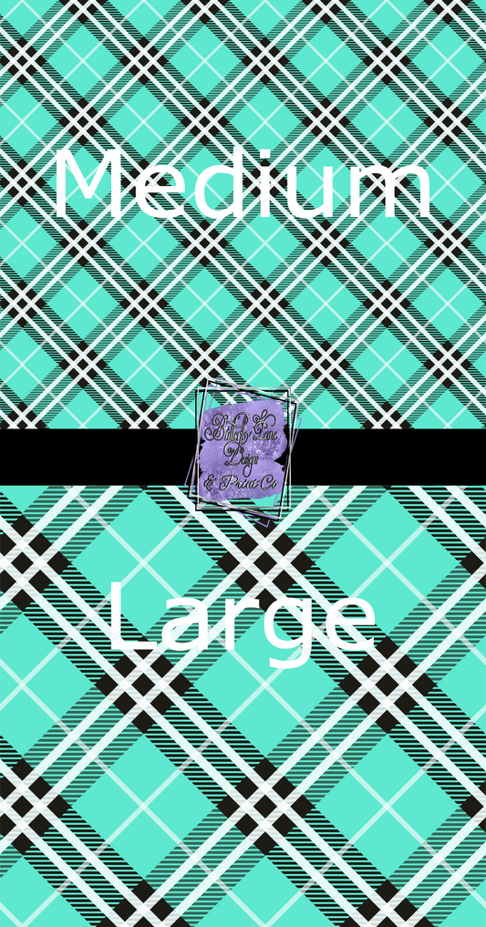 Plaid-Teal-PV217 Patterned Vinyl