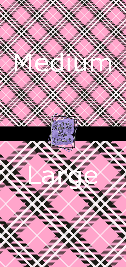 Plaid-light pink-PV212 Patterned Vinyl