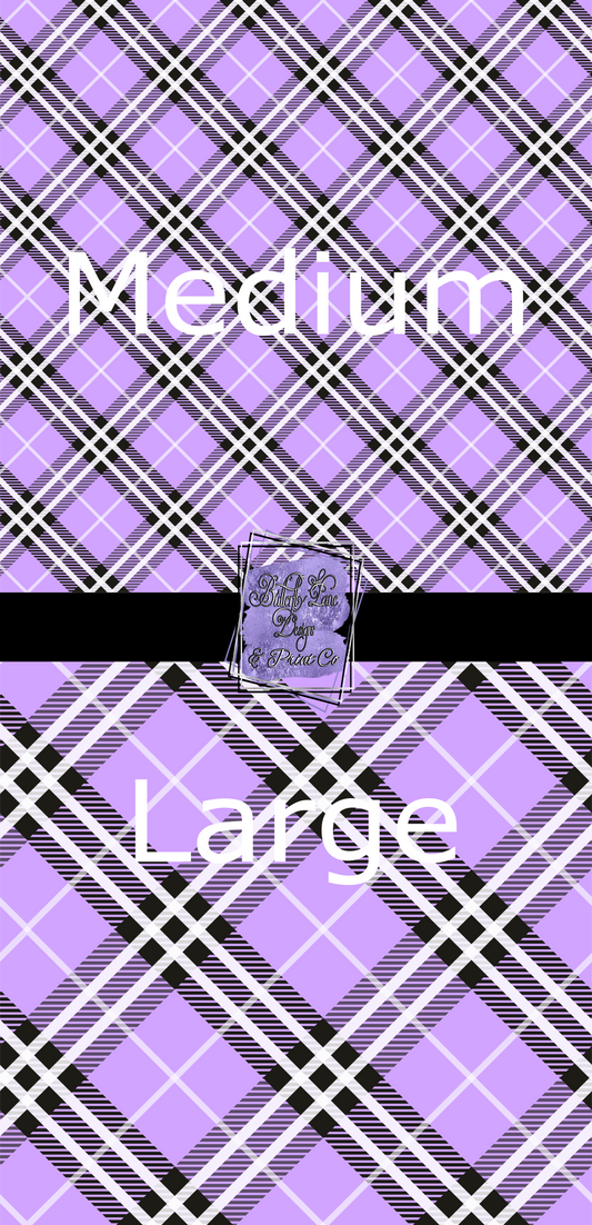 Plaid- light purple-PV214  Patterned Vinyl