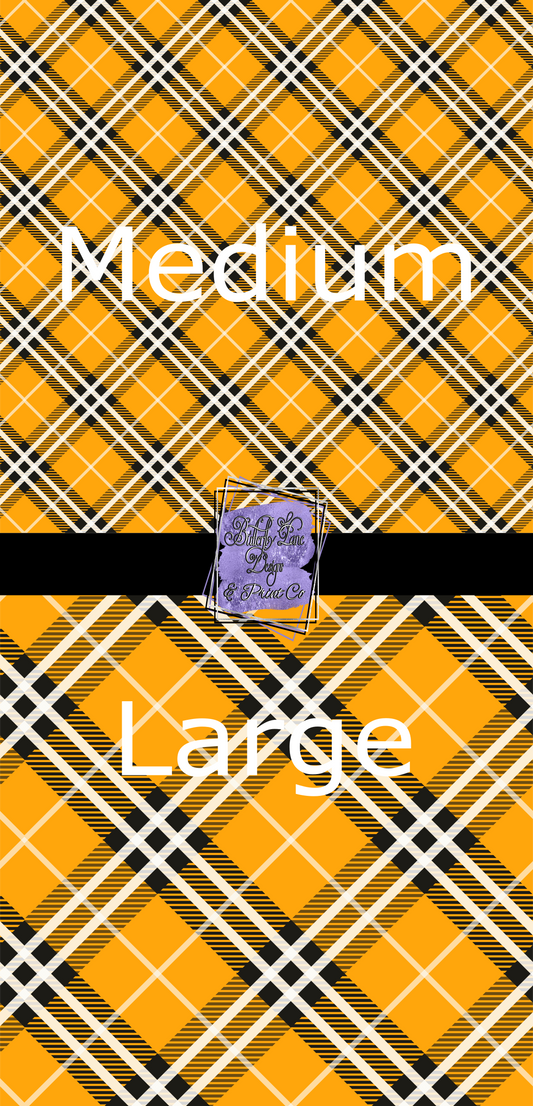 Plaid Orange-PV215  Patterned Vinyl