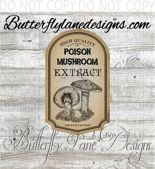 Poison Mushroom extract :: Clear Decal :: VC Decal