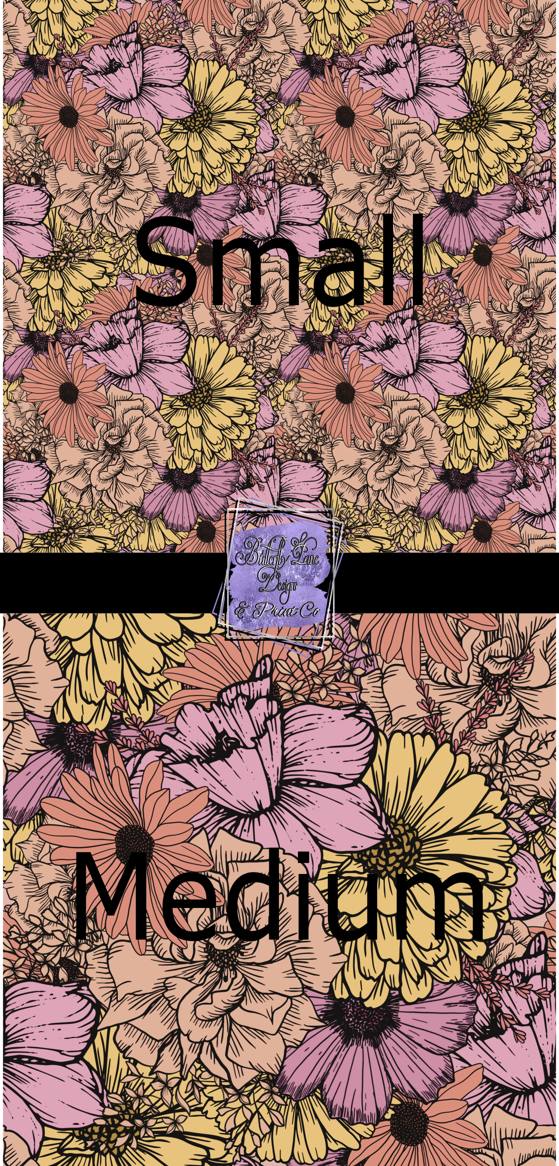 Pretty in Pastels florals PV 527 Patterned Vinyl