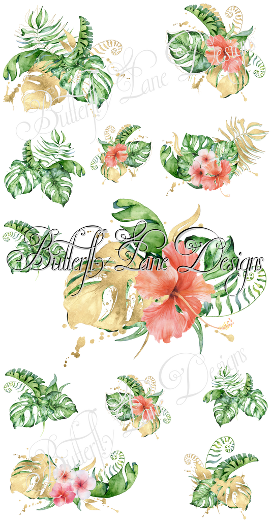 Princess Nala- Tropical Flowers 3  :: V.C. Sheet