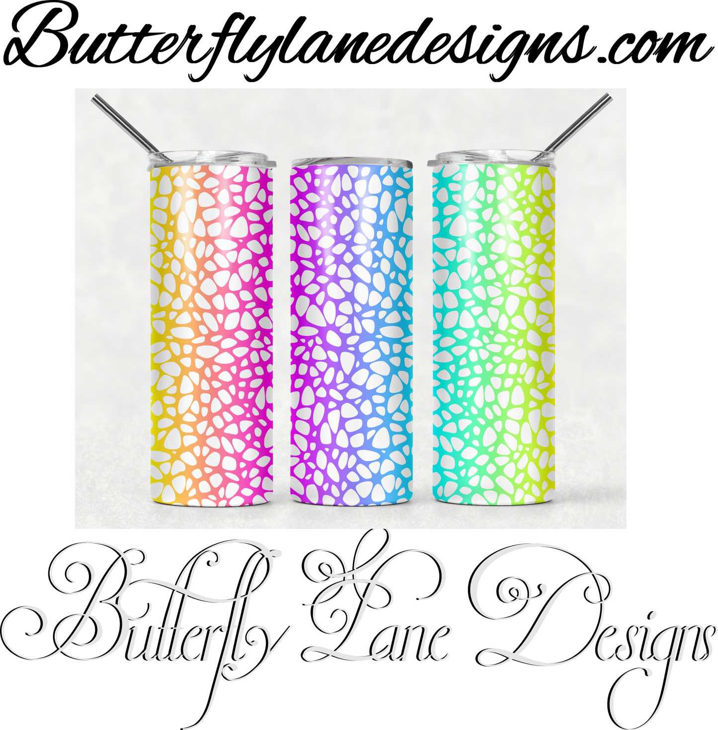 Rainbow Cell 5  :: White Cast Tumbler wrap