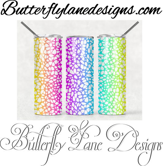 Rainbow Cell 5  :: White Cast Tumbler wrap