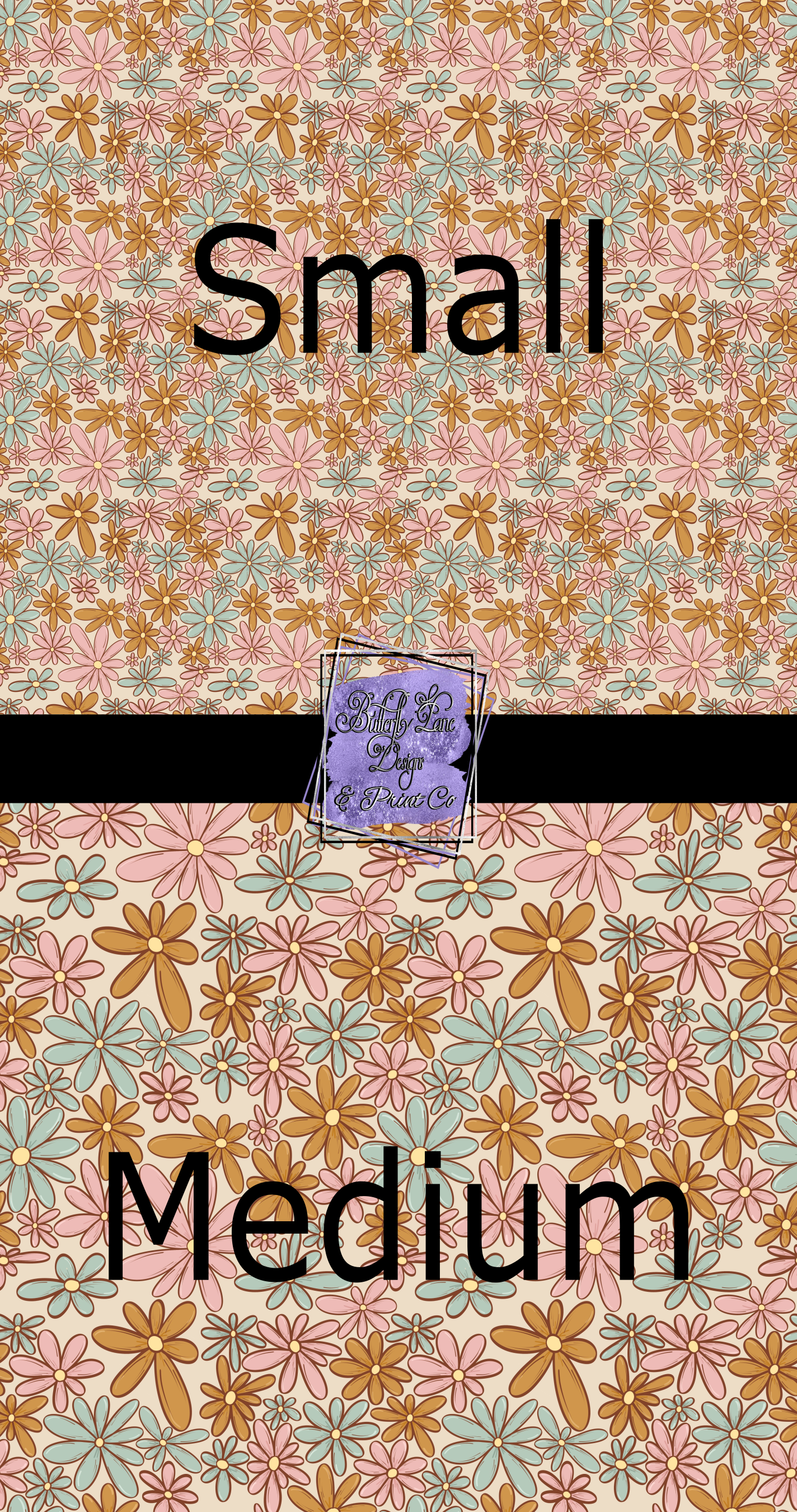 Retro Florals - PV 552 - Patterned Vinyl