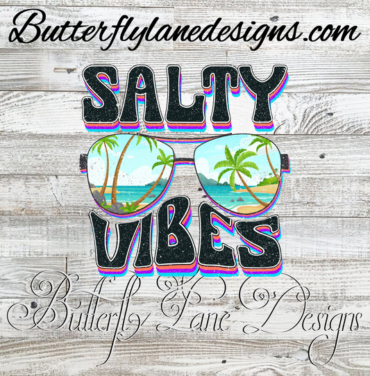 Salty Vibes :: Clear Decal :: VC Decal