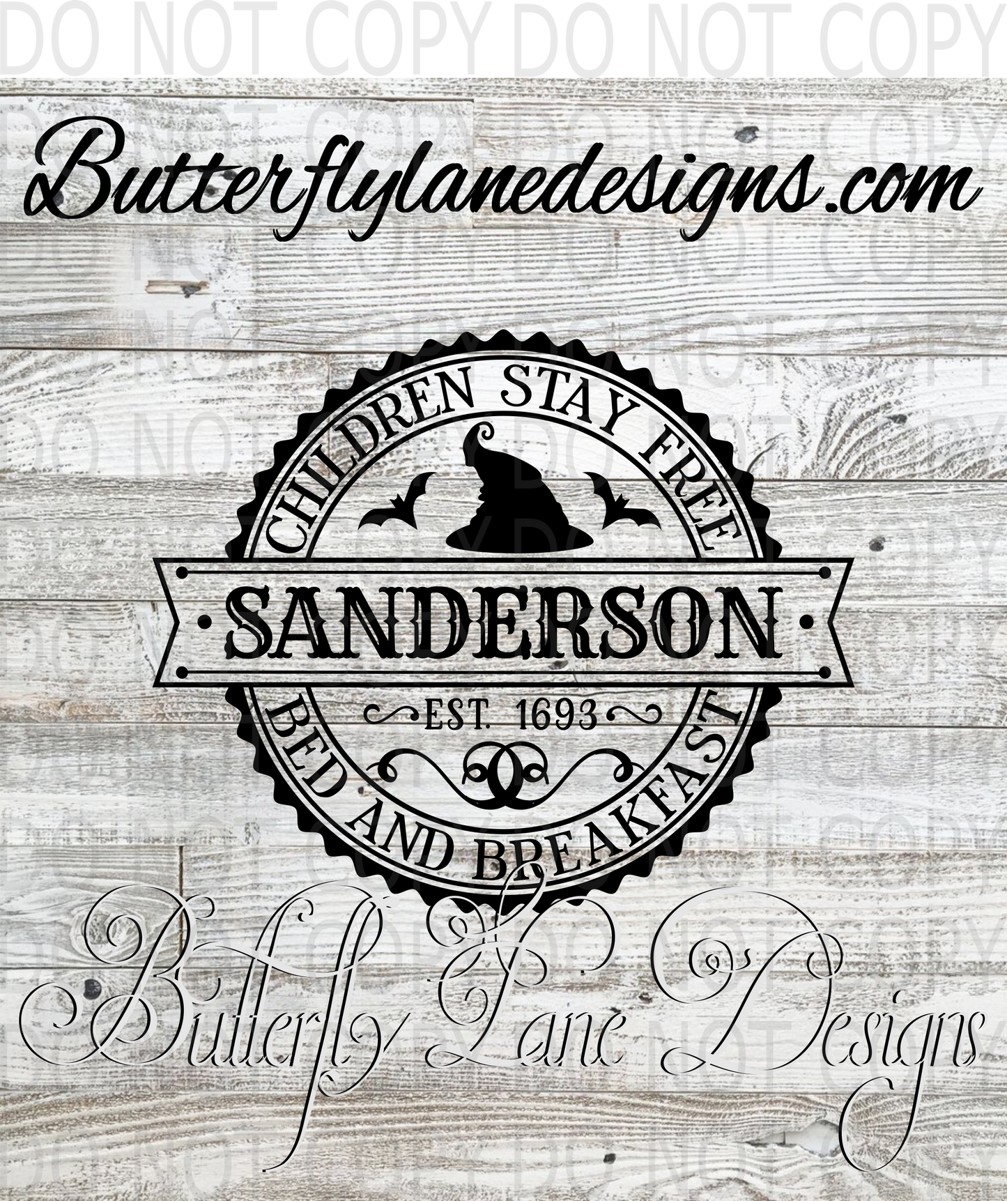 Sanderson-Children stay for free-Clear Decal :: VC Decal