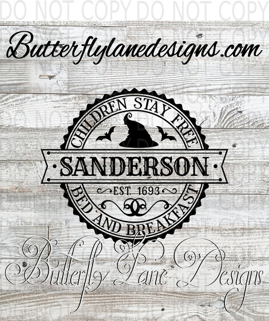 Sanderson-Children stay for free-Clear Decal :: VC Decal