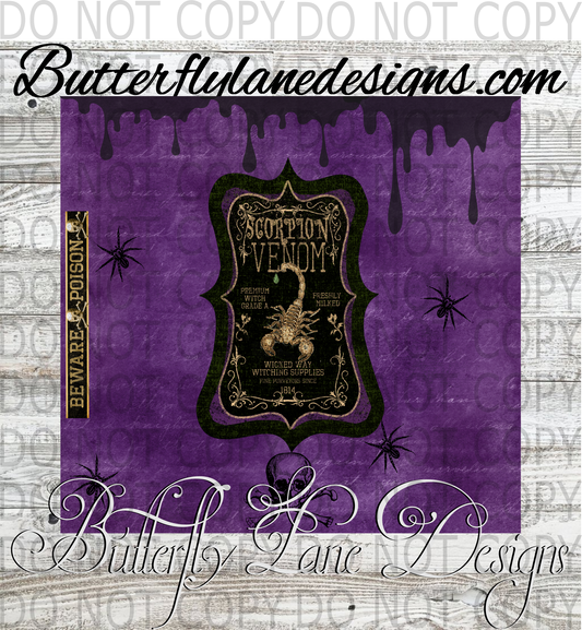 Scorpion venom-purple-  :: Tumbler wrap