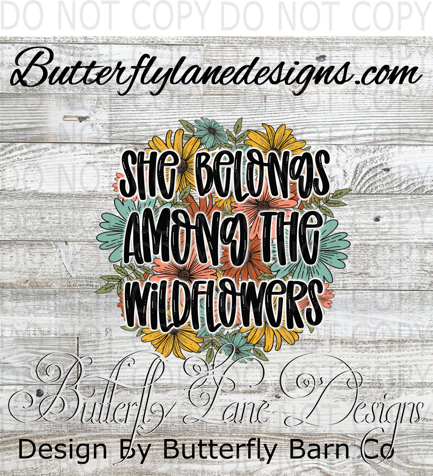 She belongs among the wildflowers :: Clear Decal :: VC Decal