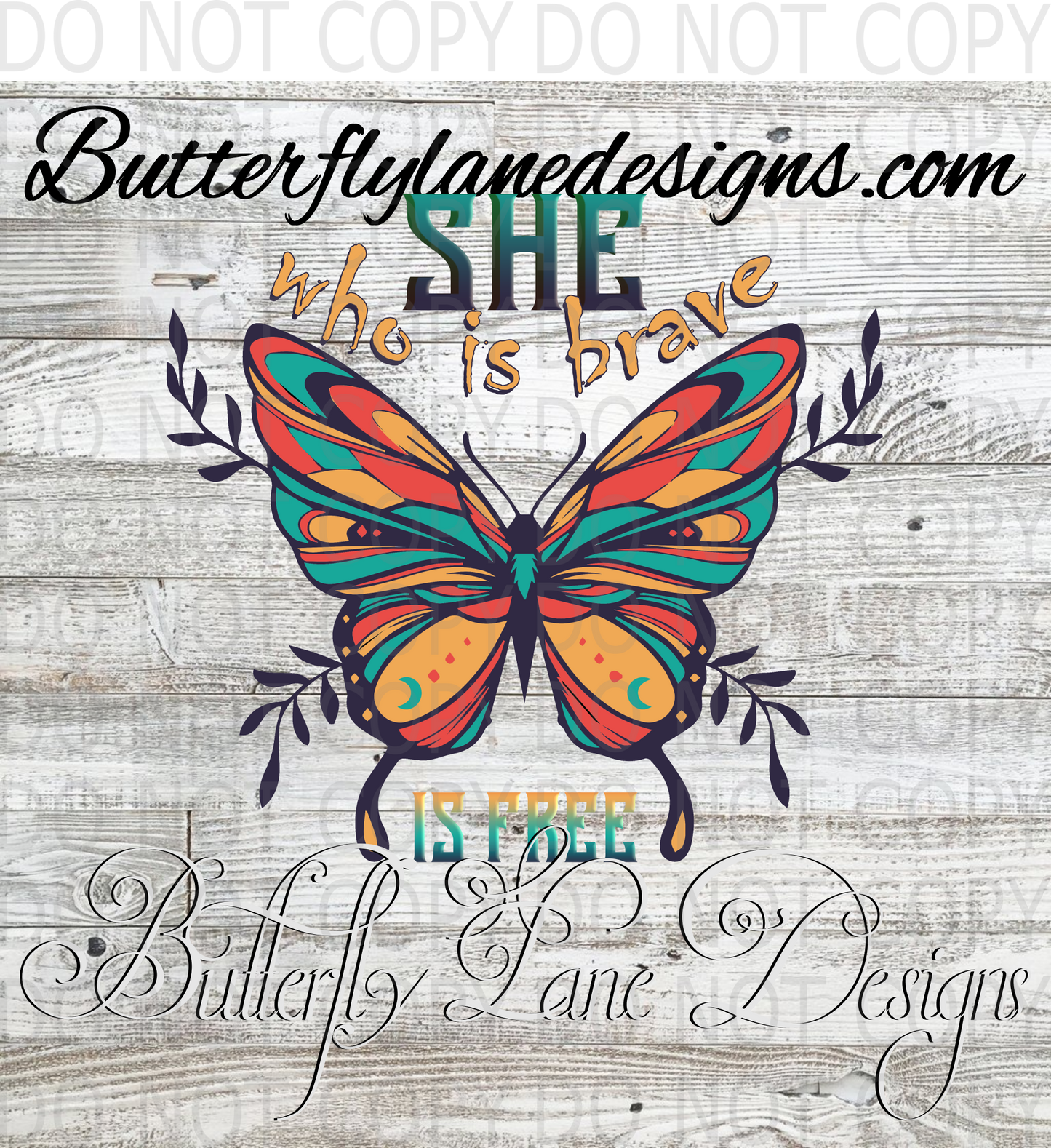 She who is brave is free :: Clear Decal :: VC Decal