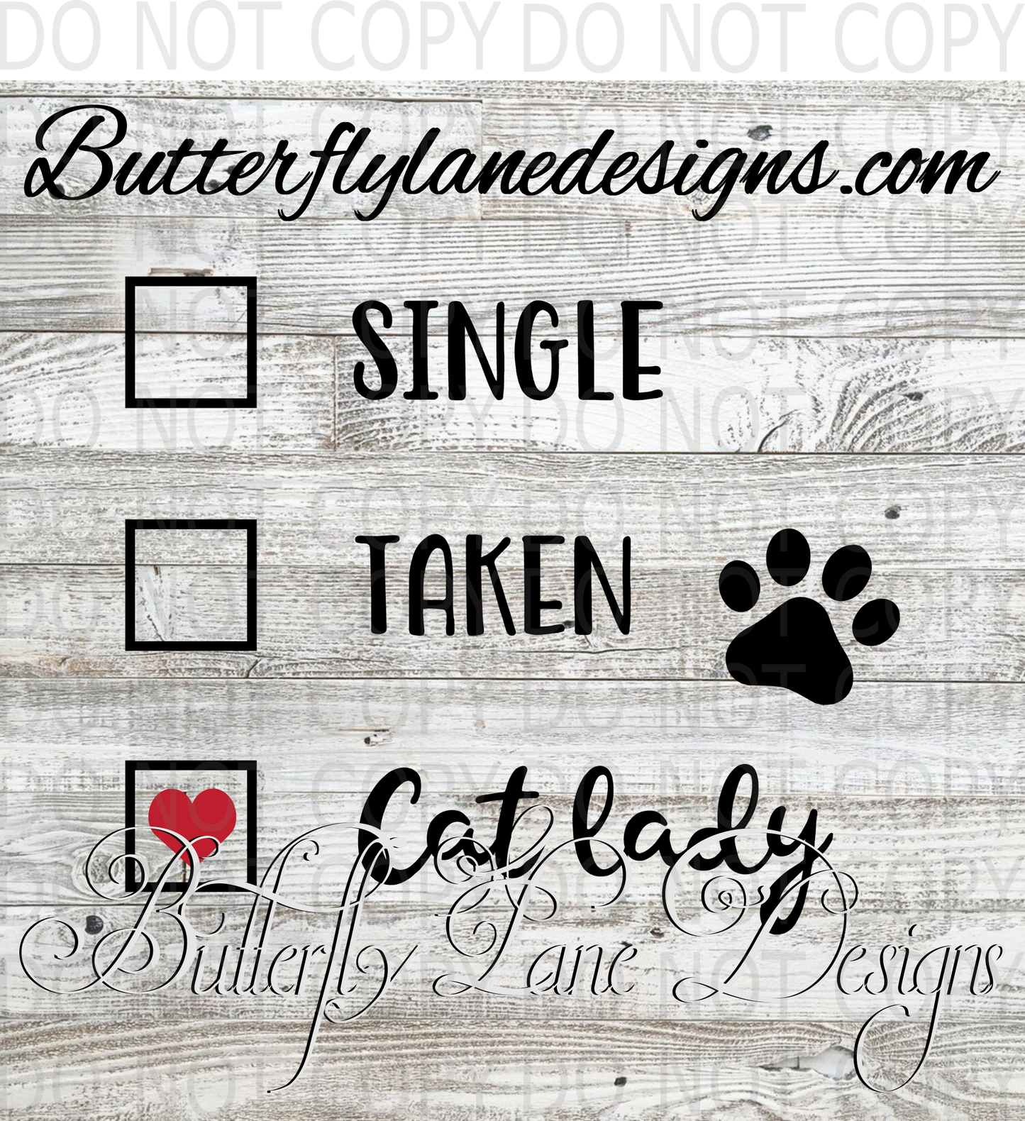 Single-taken-CAT lady :: Clear Decal :: VC Decal