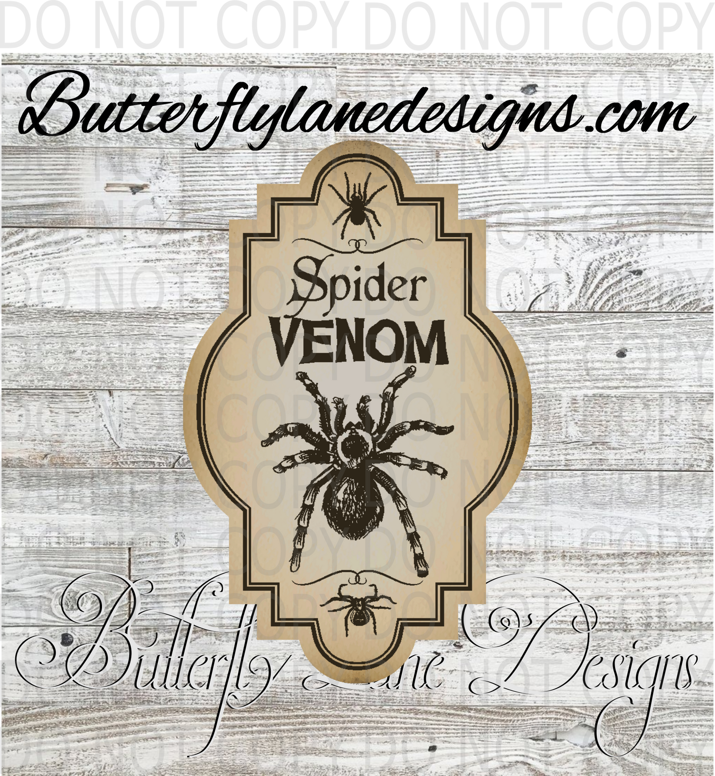 Spider Venom label 02 :: Clear Decal :: VC Decal