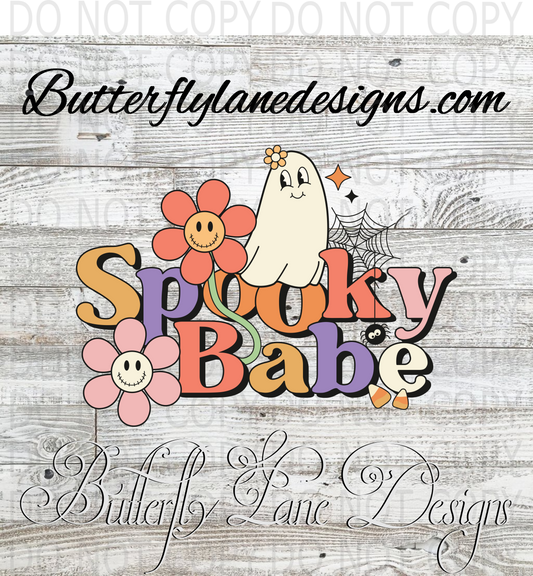 Spooky Babe :: Clear Decal :: VC Decal