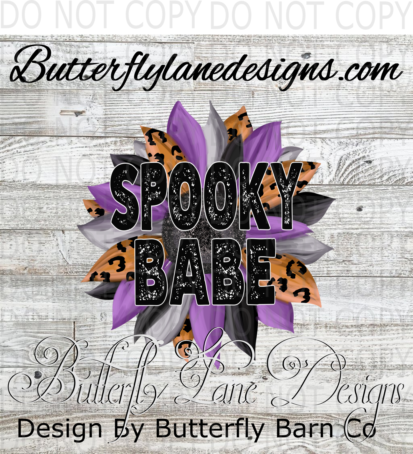 Spooky babe-sunflower :: Clear Decal :: VC Decal