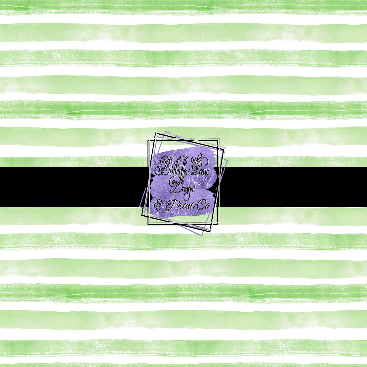 Spring Pastel green watercolor stripes-PV494 Patterned Vinyl