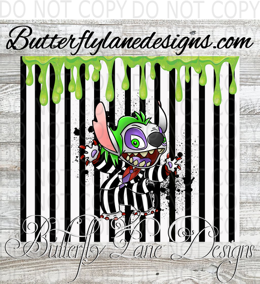 Stitch- Beetle juice  :: Tumbler wrap