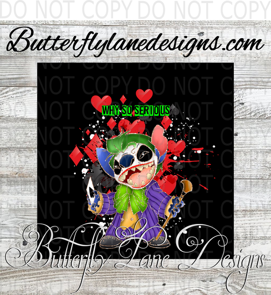Stitch- Joker  :: Tumbler wrap