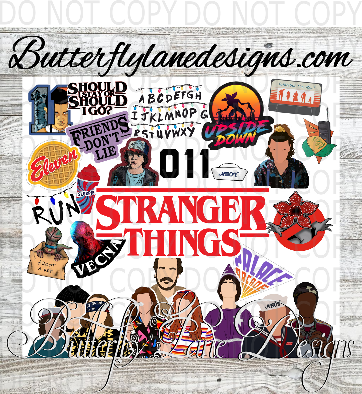 Stranger things :: Tumbler wrap