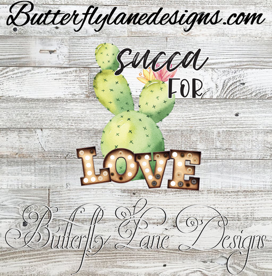 Succa for Love :: Clear Cast Decal