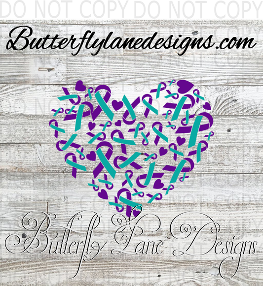 Suicide Awareness 04 :: Clear Decal :: VC Decal