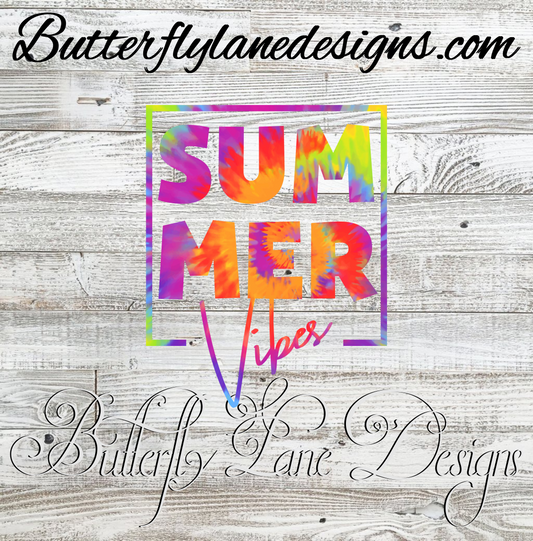 Summer vibes :: Clear Decal :: VC Decal