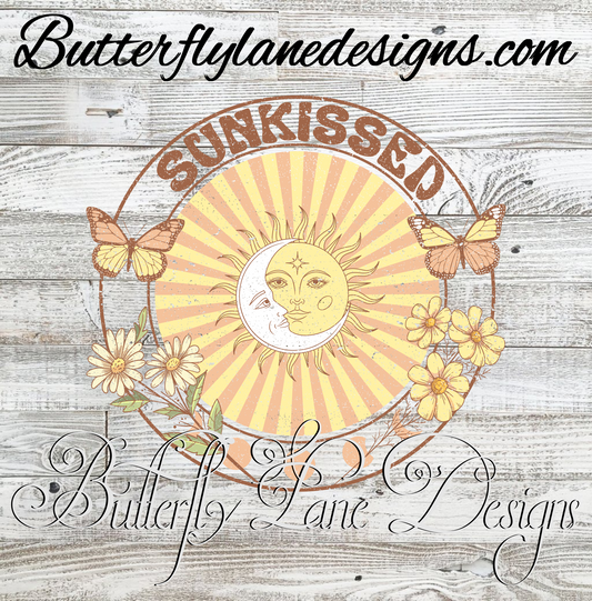 Sunkissed-sun-moon vintage- :: Clear Decal :: VC Decal