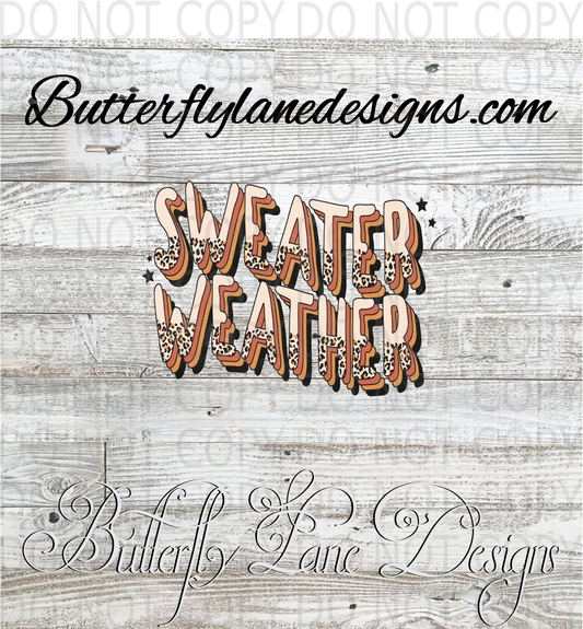 Sweater weather :: Clear Decal :: VC Decal