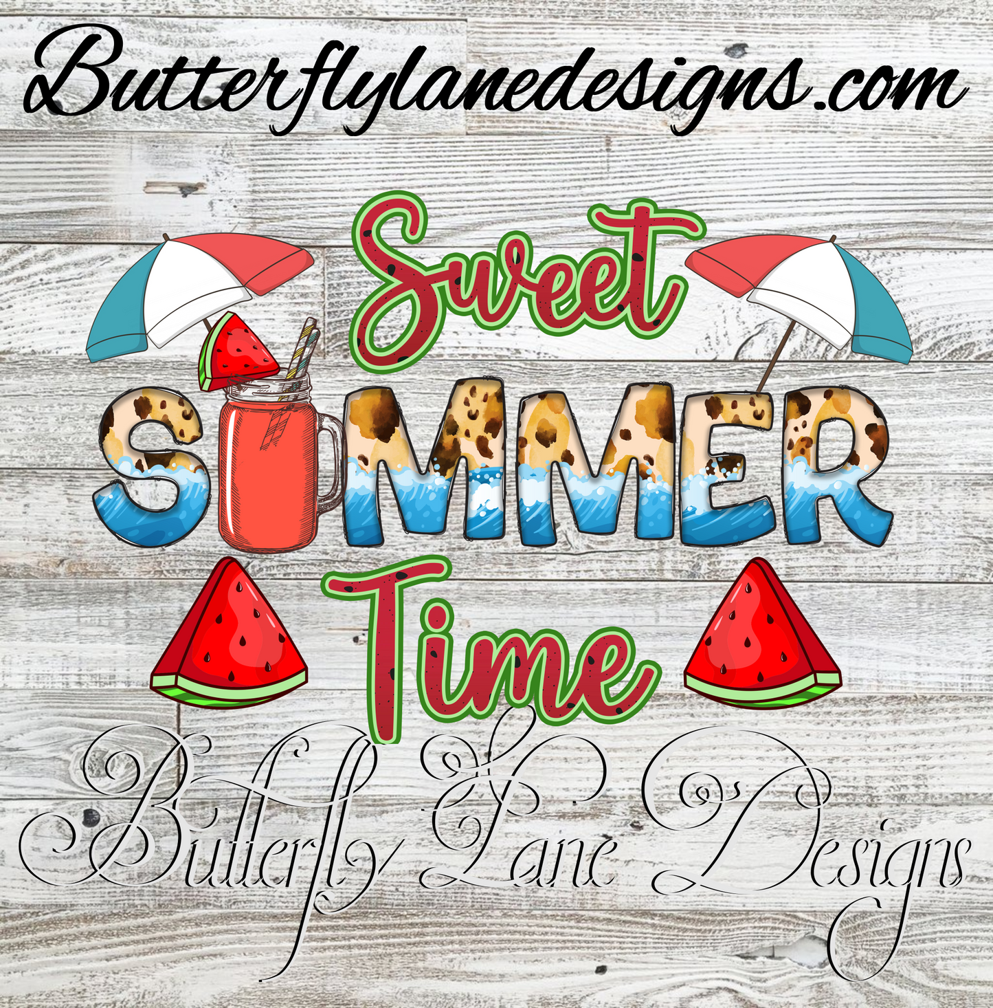 Sweet summer-watermelon-beach  :: Clear Decal :: VC Decal