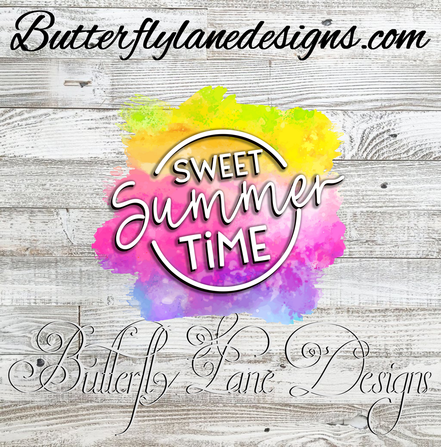 Sweet summertime-watercolor  :: Clear Decal :: VC Decal