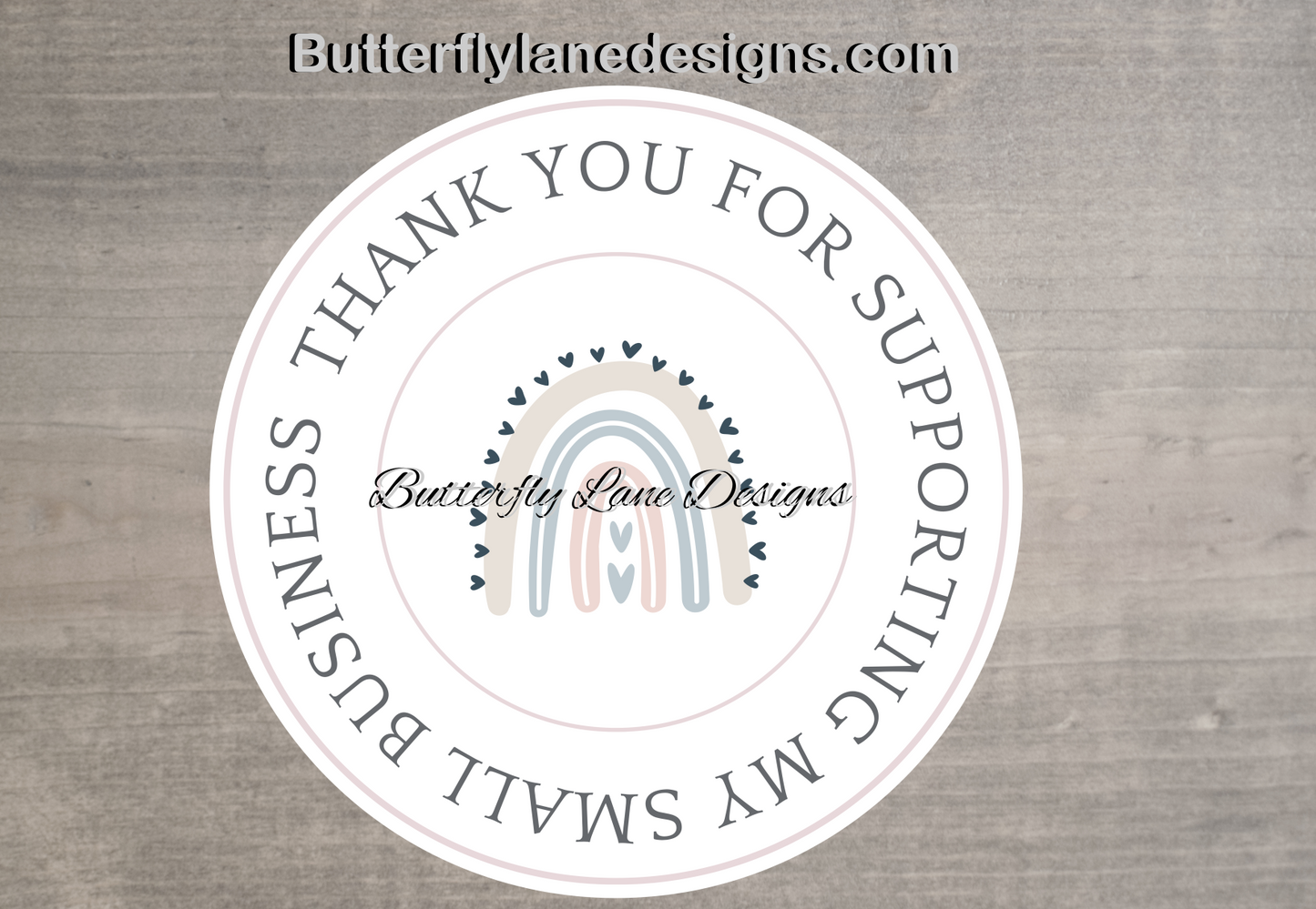 100 Thank for supporting my Small Business; Thank You Stickers