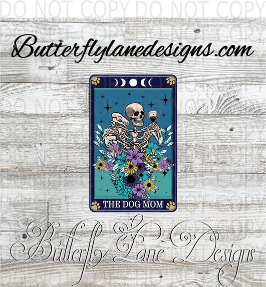 Tarot-The Dog Mom :: Clear Decal :: VC Decal