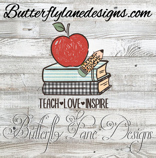 Teach Love inspire  :: Clear Cast Decal