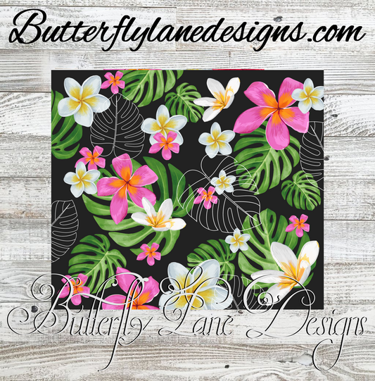 Tropical flowers Wrap :: Tumbler wrap