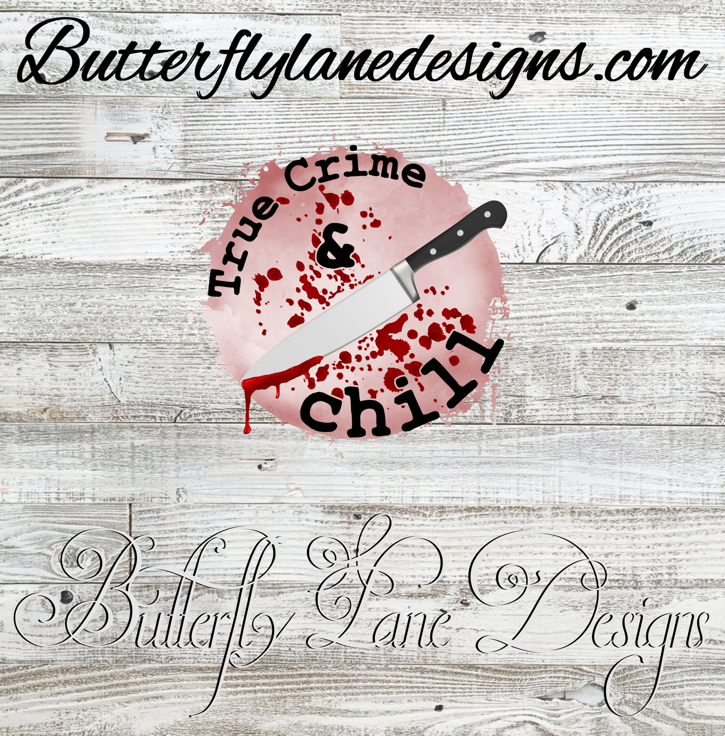 True Crime and Chill :: Clear Cast Decal
