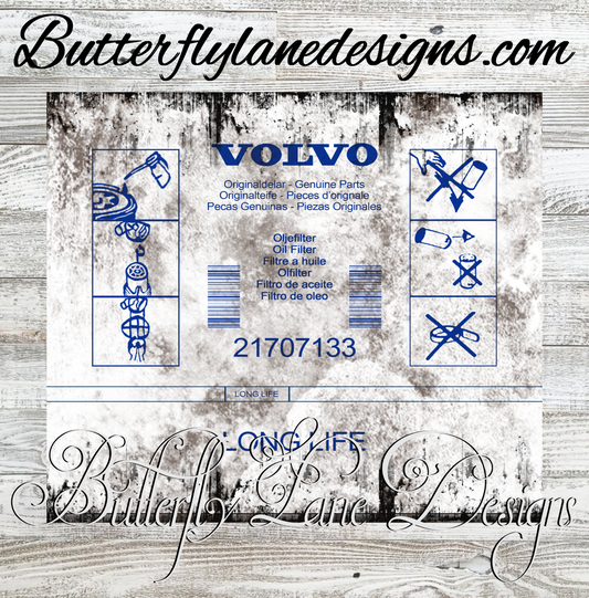 Volvo Oil Filter-Dirty :: White Cast Tumbler wrap