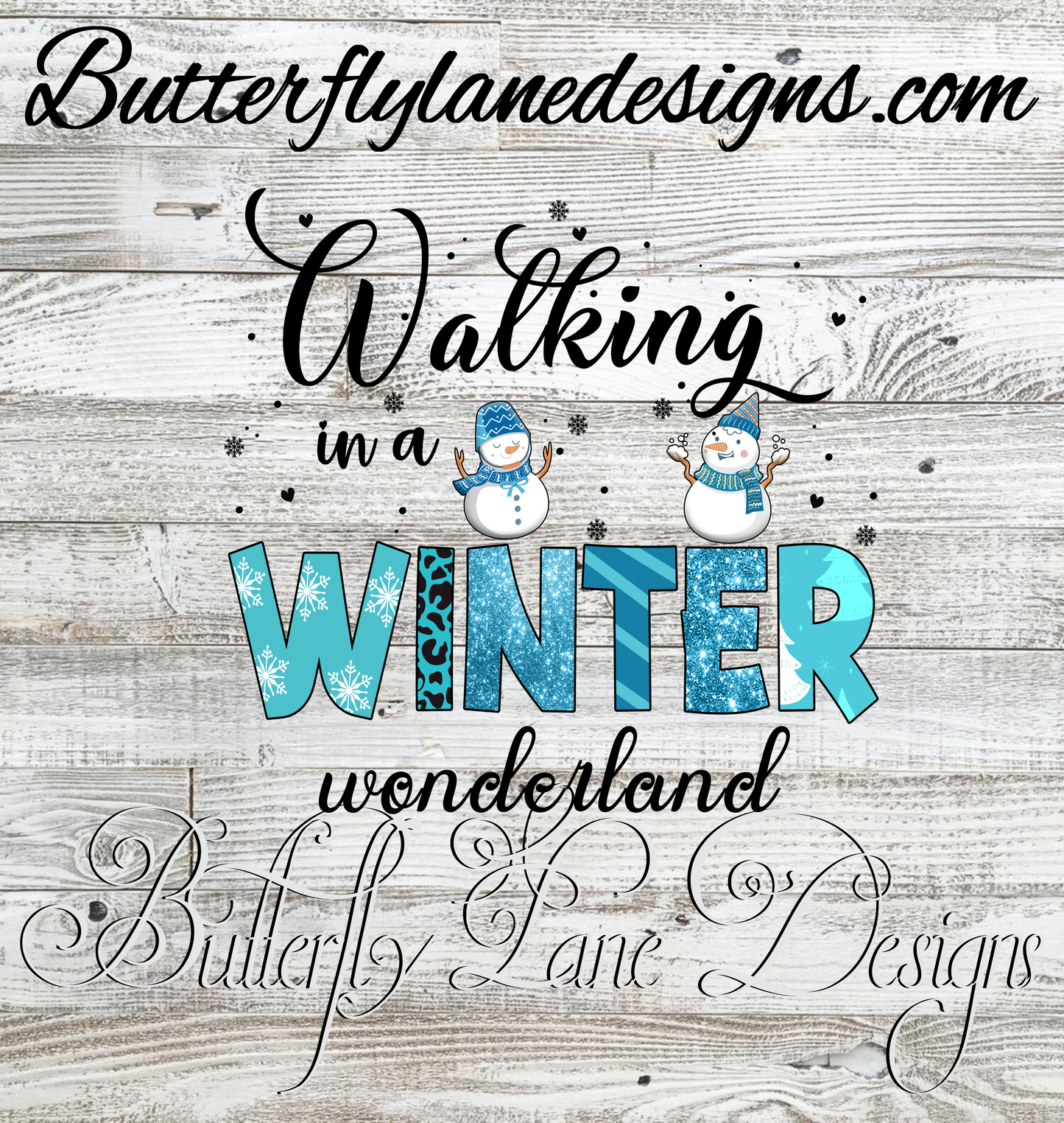 Walking in a winter wonderland : Clear Decal :: VC Decal