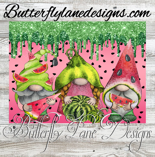 Watermelon Gnome wrap  :: Tumbler wrap