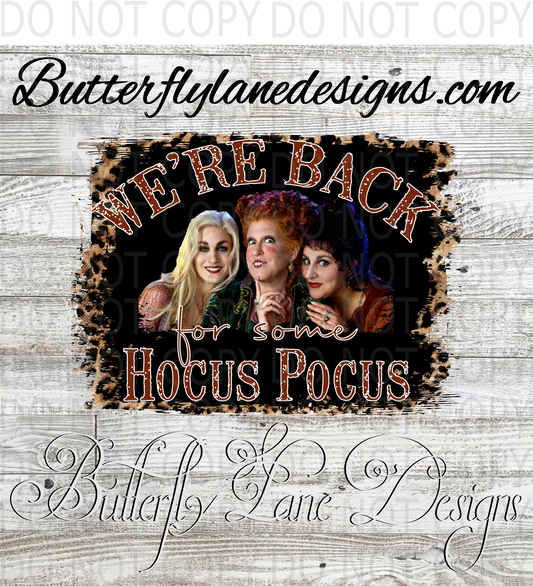 We're back-Hocus Pocus 2 :: Clear Decal :: VC Decal