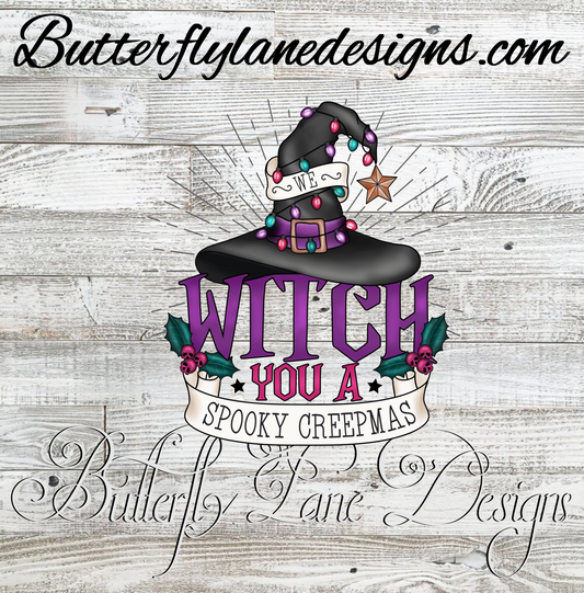 We witch you a spooky creepmas-spooky :: Clear Cast Decal